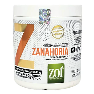 Zanahoria con Betacarotenos Vitamina A 450 gr Zoí