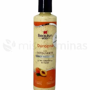 Crema de Durazno con Exfoliante 240 g Beaulyn
