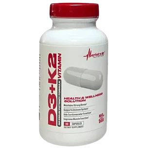 Vitamina D3 K2 90 Cápsulas Metabolic