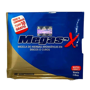 Megas'X Sachet 20 Tabletas