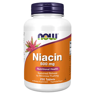 Niacin 500 mg 250 Tabletas Now
