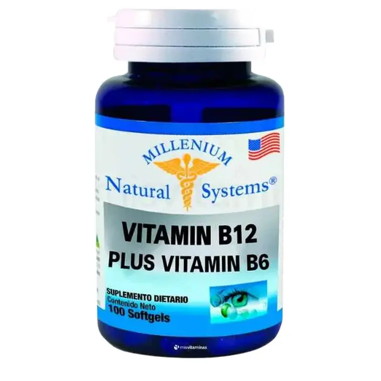 Vitamin B12 Plus Vitamin B6 Natural System 100 Softgels 1