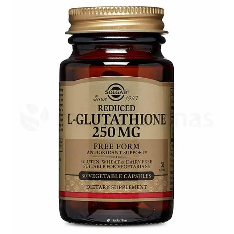 L Glutathione 250 mg Solgar 30 Capsulas 1