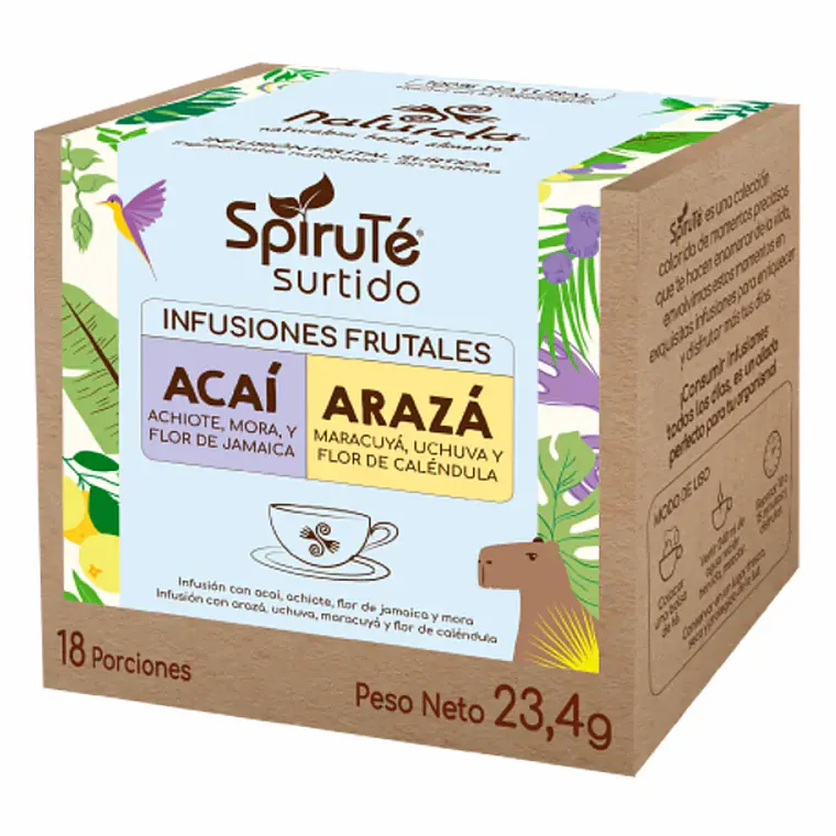 Spiruté Surtido Infusiones Frutales 18 Porciones Naturela 1