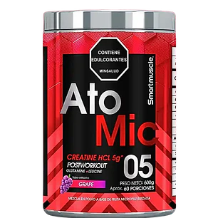 Atomic Creatina HCL Uva 600 gr Smart Muscle