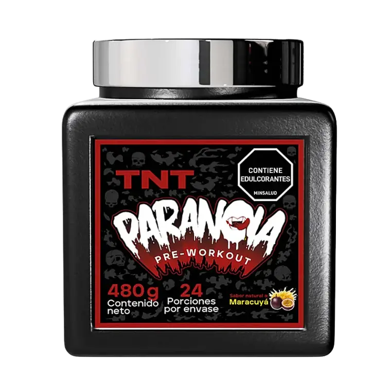 Paranoia Pre Entreno 480 g Maracuya TNT 1