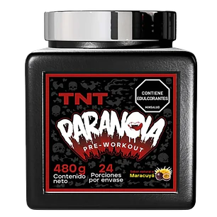 Paranoia Pre Entreno 480 g Maracuya TNT