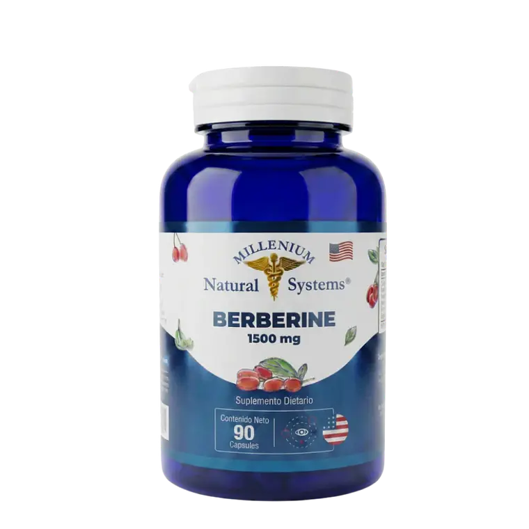 Berberina 1500 mg 90 Cápsulas Millenium Natural Systems 1