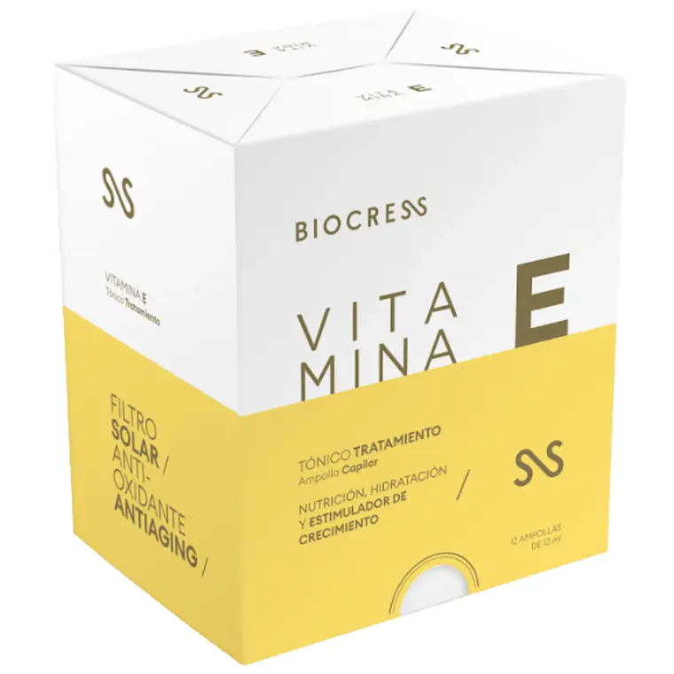 Vitamina E Tratamiento Nutritivo 12 Ampollas Bio Cress 10 1