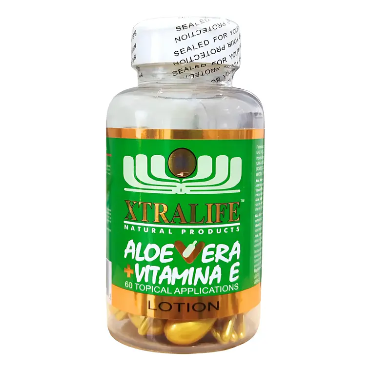Aloe Vera + Vitamina E Tópica Xtralife 60 Perlas 1