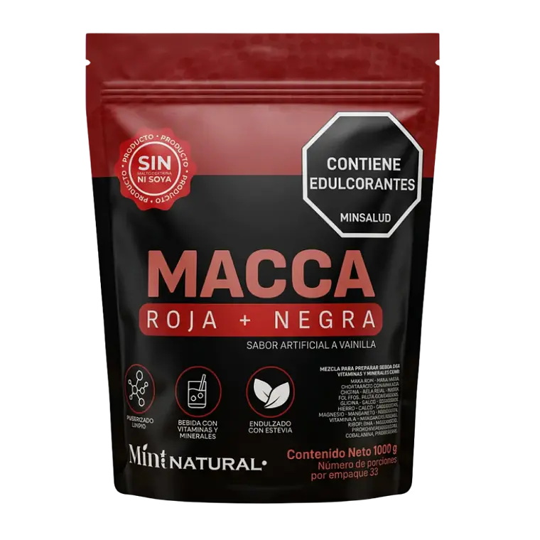 MACCA Roja + Negra 1000 g Mint Natural 1