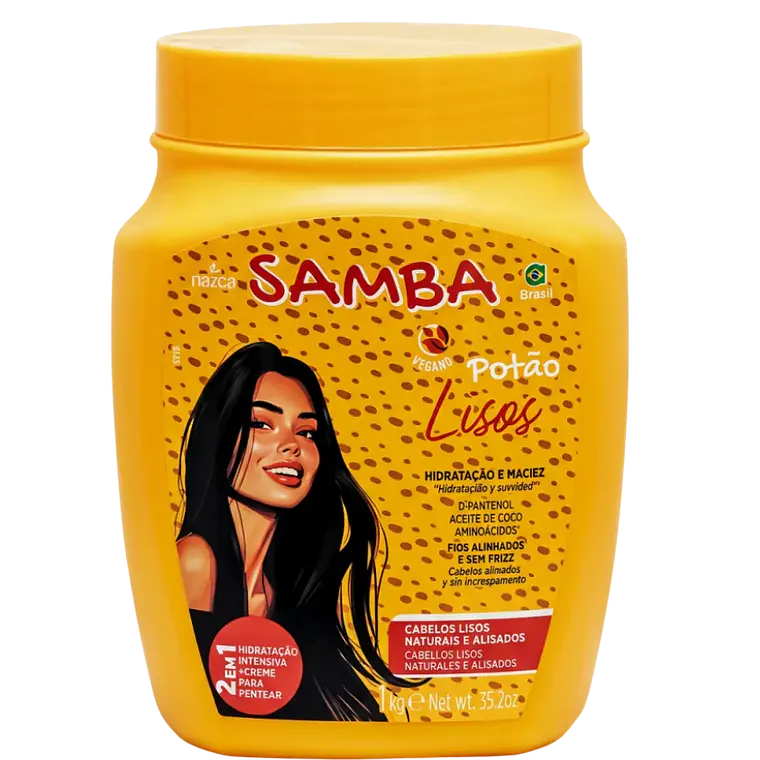 Crema para Peinar 2 en 1 Aceite de Coco Samba 1 kg Nevada 1