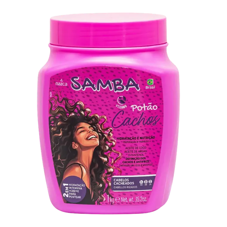 Crema para Peinar 2 en 1 Cabellos Rizados Samba 1 kg Nevada 1