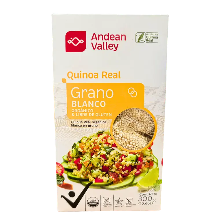 Quinua Real Blanca Orgánica 300 g Andean Valley 1