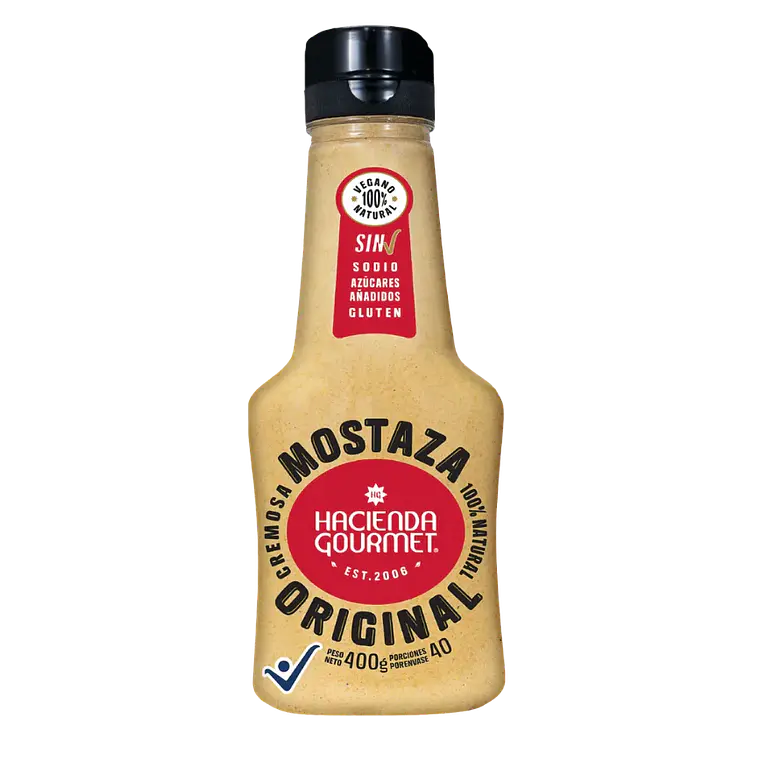 Mostaza Cremosa Original 400 g Hacienda Gourmet 1