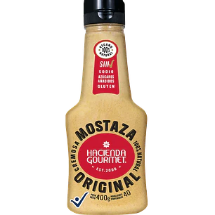 Mostaza Cremosa Original 400 g Hacienda Gourmet