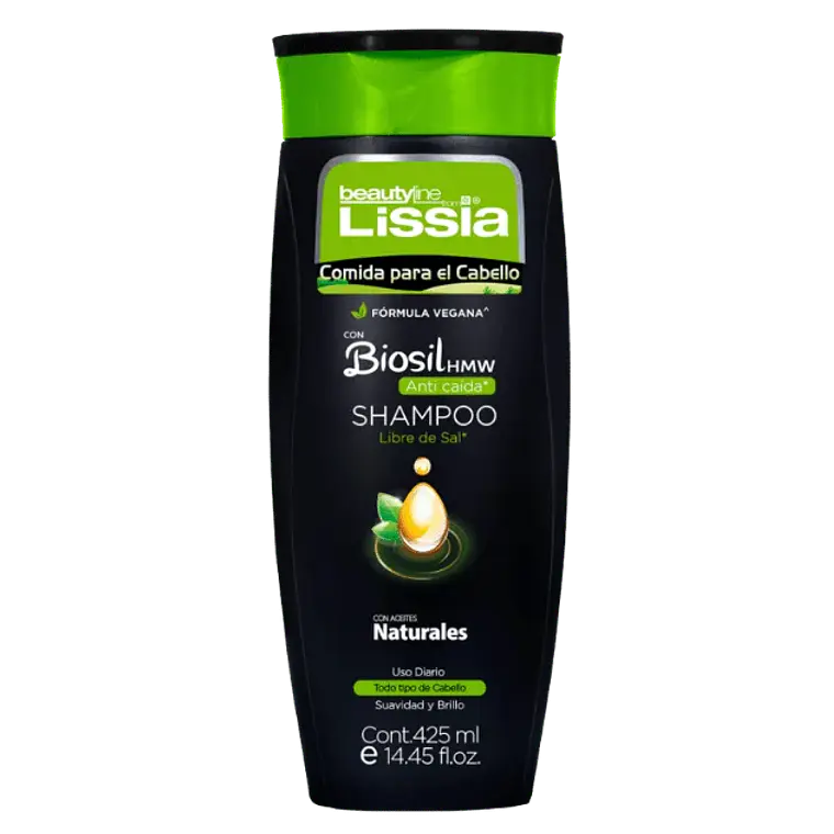 Shampoo Biosil Anticaida Comida para el Cabello Lissia 425 ml 1