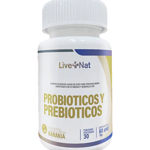 Probioticos y Prebioticos 60 Discos Live Nat