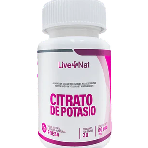 Citrato de Potasio 60 Discos Live Nat
