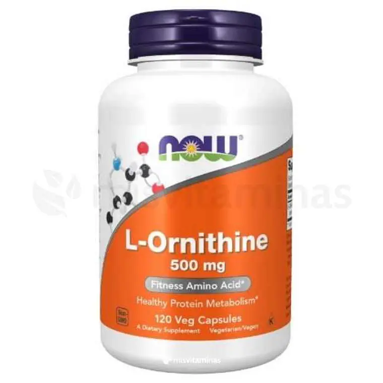 L-Ornithine 500 mg Now Foods 120 Capsulas 1