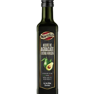 Aceite de Aguacate Extra Virgen 250 ml Monticello