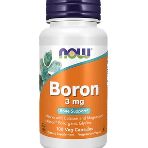 Boron 3 mg Now Foods 100 Capsulas