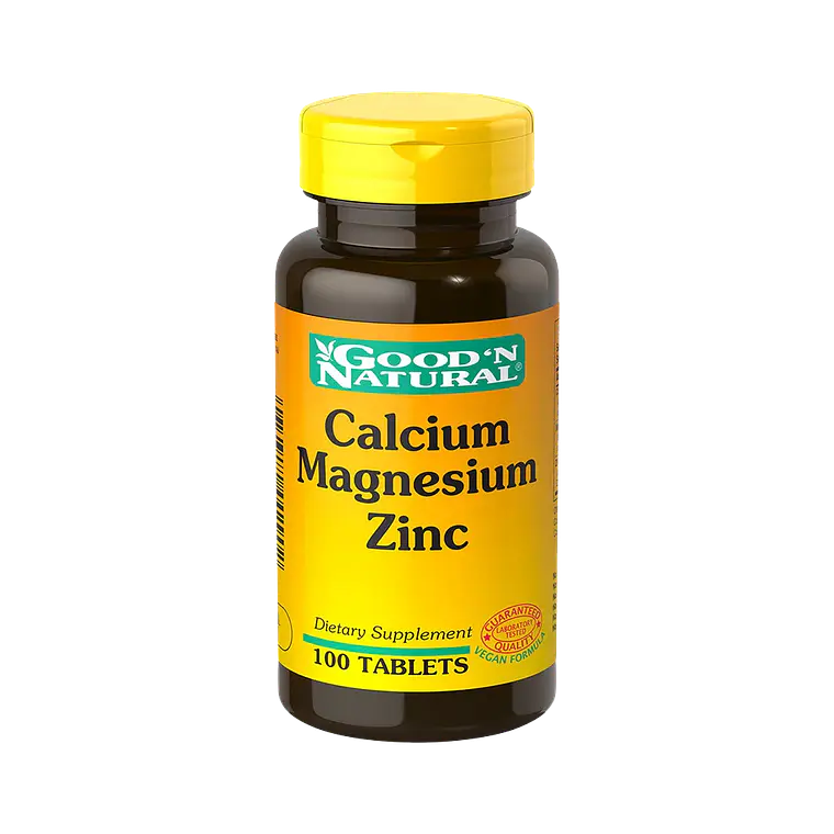Calcio Magnesio Zinc 100 Tabletas Good'N Natural 1