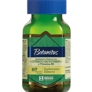 Citrato de Potasio y VItamina B6 60 Cápsulas Botanitas