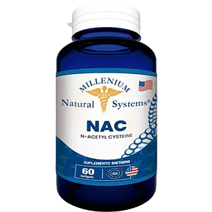 Nac N Acetyl Cisteine 60 Softgels Millenium Natural System