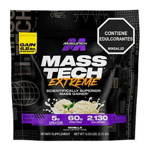 Mass tech Xtreme 2000 6 libras Muscletech Vainilla
