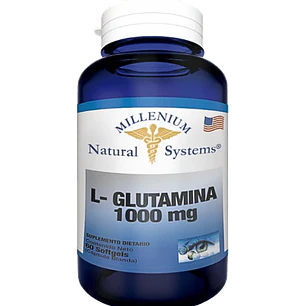 L Glutamina 1000 mg 60 Softgels Millenium Natural Systems