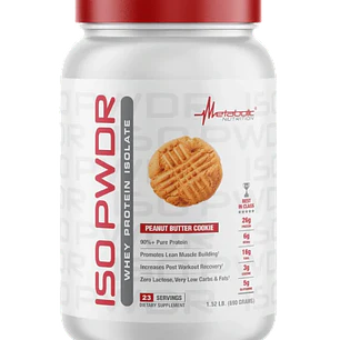 ISO PWDR 1.5 Libras Metabolic Peanut Butter Cookie