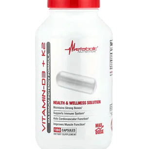 Vitamina D3 k2 Metabolic 180 Cápsulas Metabolic