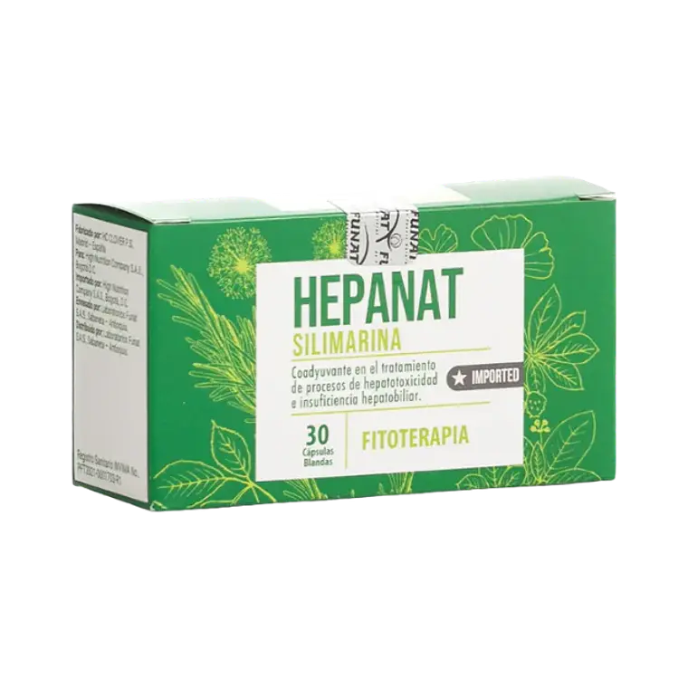 Hepanat Silimarina 30 Cápsulas Funat 1