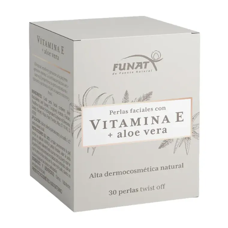 Vitamina E Tópica con Aloe Vera 30 Cápsulas Funat 1