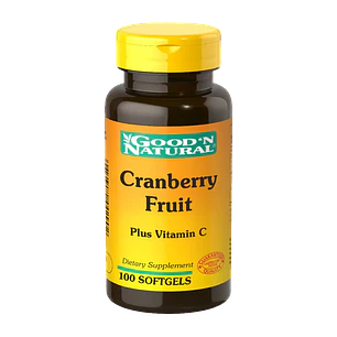 Cranberry Fruit plus Vitamina C 100 Softgels Good'N Natural