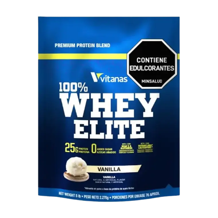 Whey Elite 5 Libras Vainilla Vitanas 1