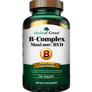 B-Complex Maxi 100% Medical Green 100 Tabletas