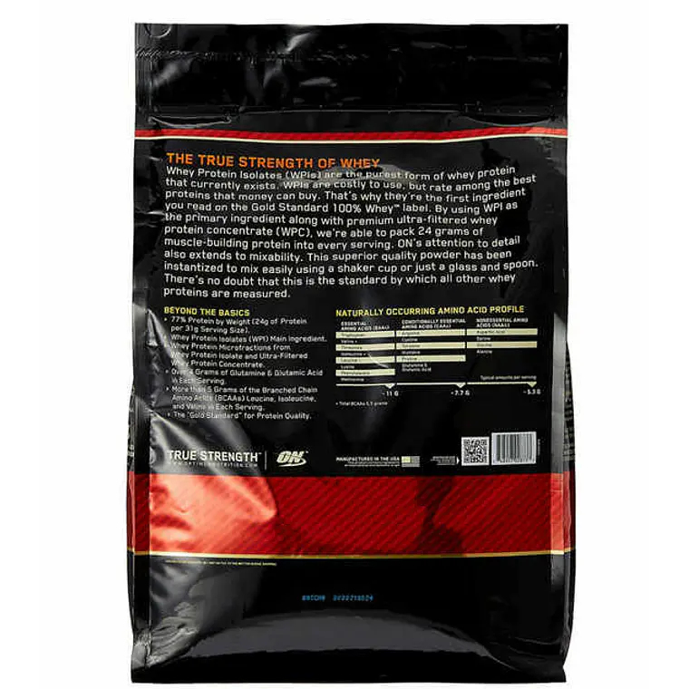 Gold Standard 100% Whey 10 lb Optimum Nutrition 2
