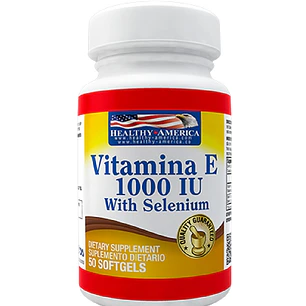 Vitamina E 1000 IU with Selenium 50 softgels Healthy America