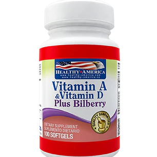 Vitamina A & D 100 softgels Healthy America