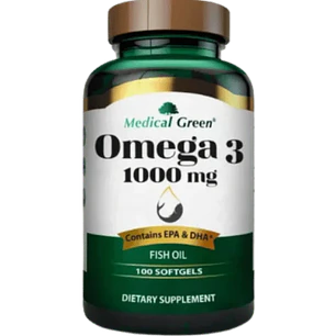 Omega 3 1000 mg Medical Green 100 Softgels