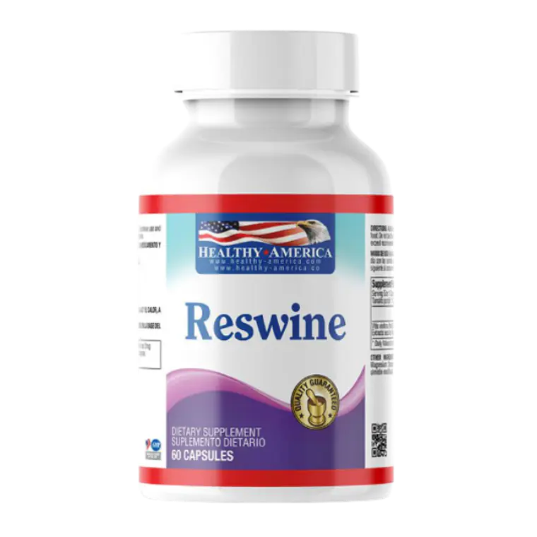 Reswine Healthy America 60 Capsulas Resvertarol Vitis Vinifera 1