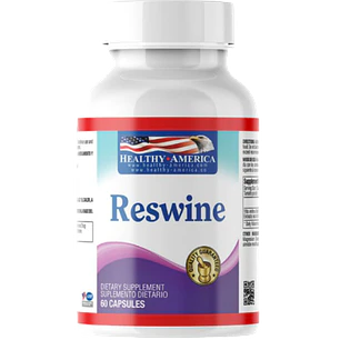 Reswine Healthy America 60 Capsulas Resvertarol Vitis Vinifera