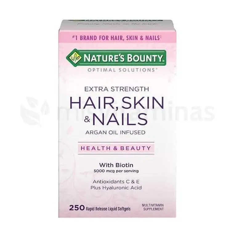 Hair Skin & Nails Natures Bounty argan Oil 1
