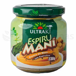 Espirumaní Crema de Maní con Espirulina Ultraki 230 gr