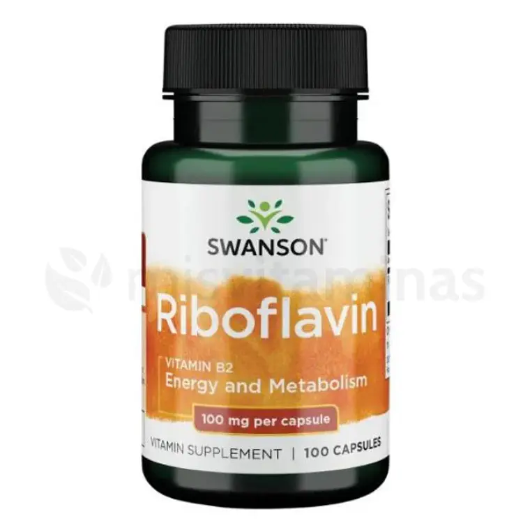 Riboflavin 100 mg Swanson 100 Cápsulas 1