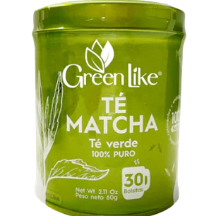 Té Matcha 60 Gramos 30 bolsitas Green Like
