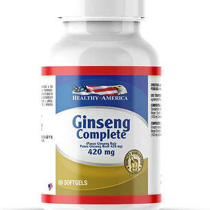 Ginseng Complete 60 softgels 420 mg Healthy America