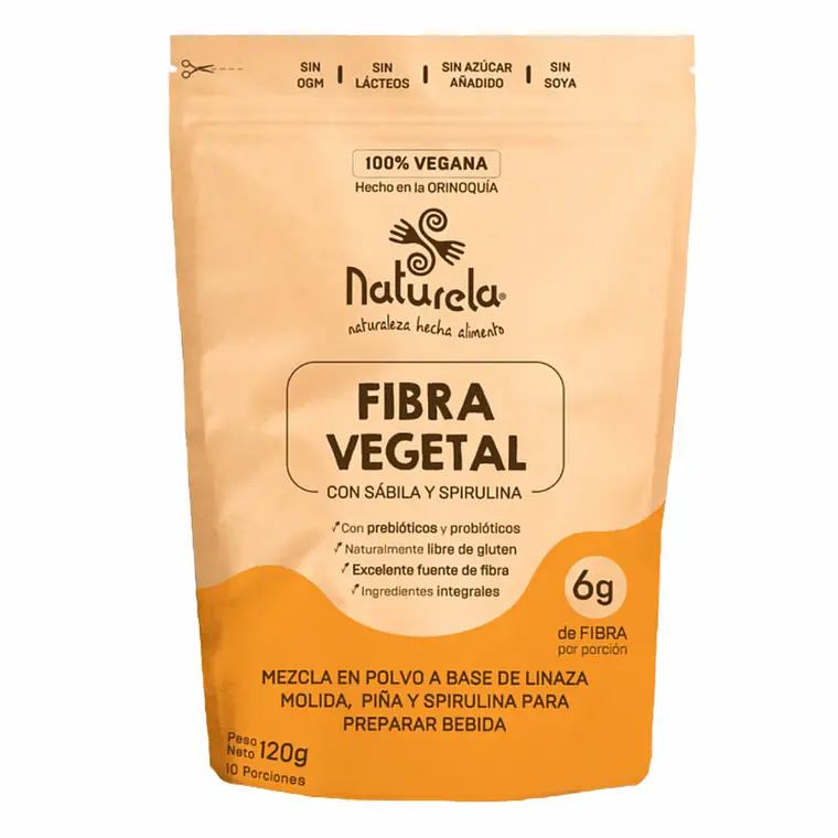 Fibra Vegetal con Sábila y Spirulina 120 g Naturela 1